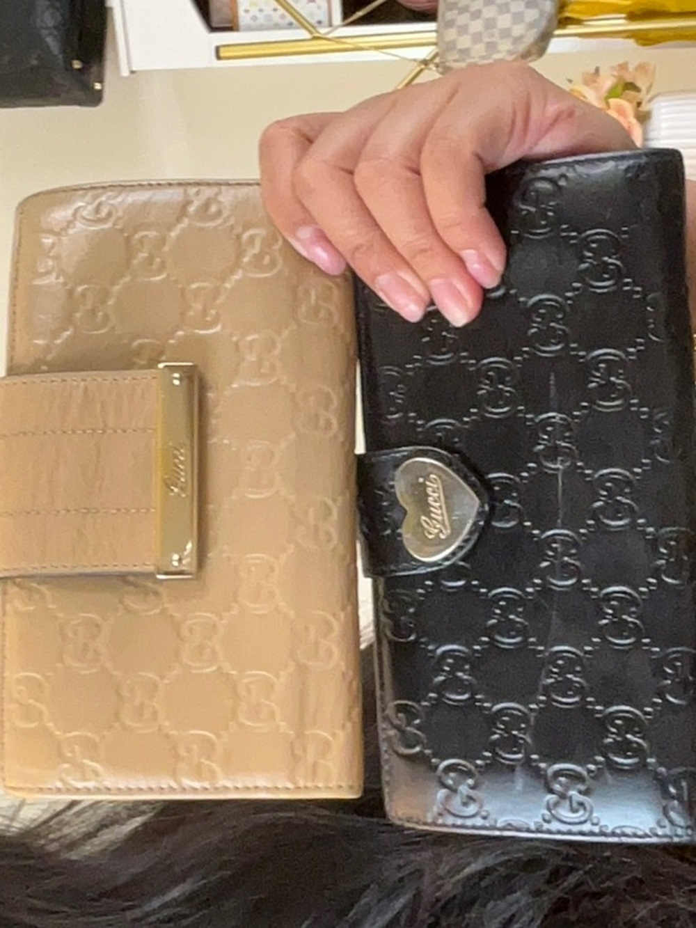 7. gucci slashed slashed sold as is Desc in live no cancel/returns